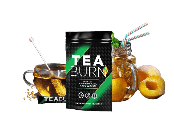 Tea Burn pouch with tea and peaches